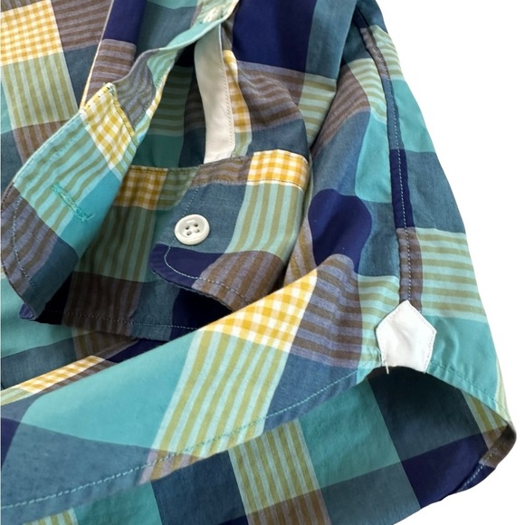Thomas Mason Archive for J. Crew Slim Plaid Button Up Shirt Men's XS Cotton - Picture 14 of 17